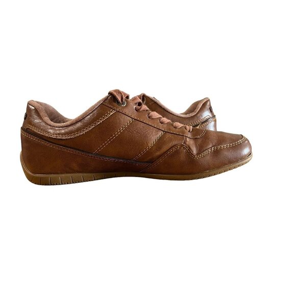 Vintage Levi Strauss & Co. Brown Lace Up‎ Sneakers Red Tab Size 9.5 - Picture 4 of 9